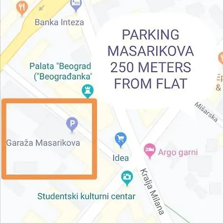 Flat In Belgrade City Center, 45M2 外观 照片